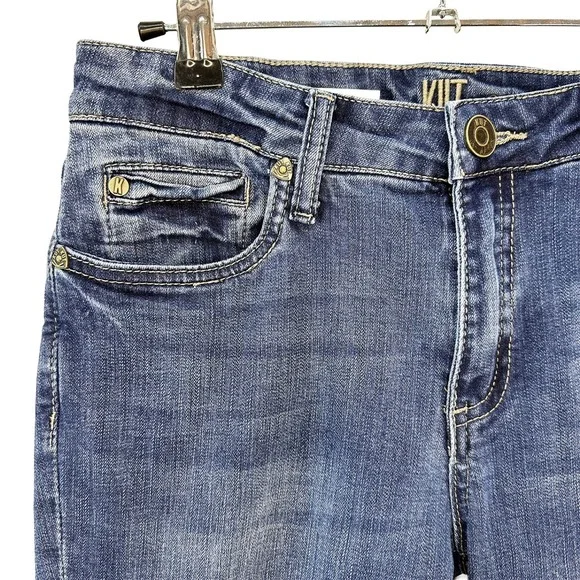 KUT FROM THE KLOTH Katy Ankle Straight Leg Jeans • 2 • blue denim - Picture 9 of 9